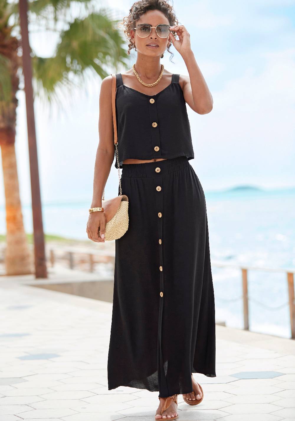 VIVANCE Skirt in Black Muttertagsangebot