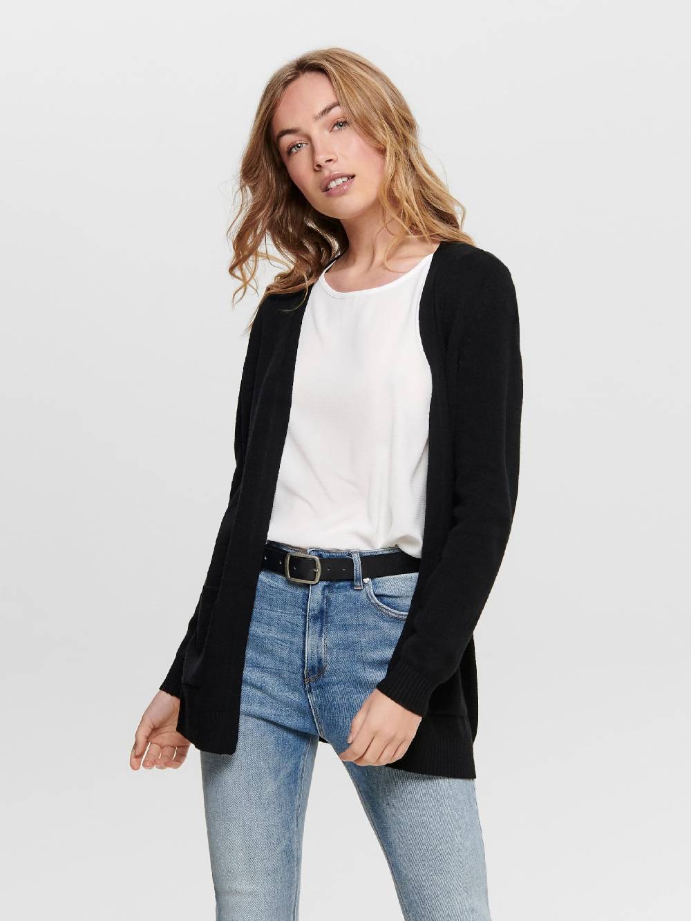ONLY Knit Cardigan 'ONLLesly' in Black Neuheiten