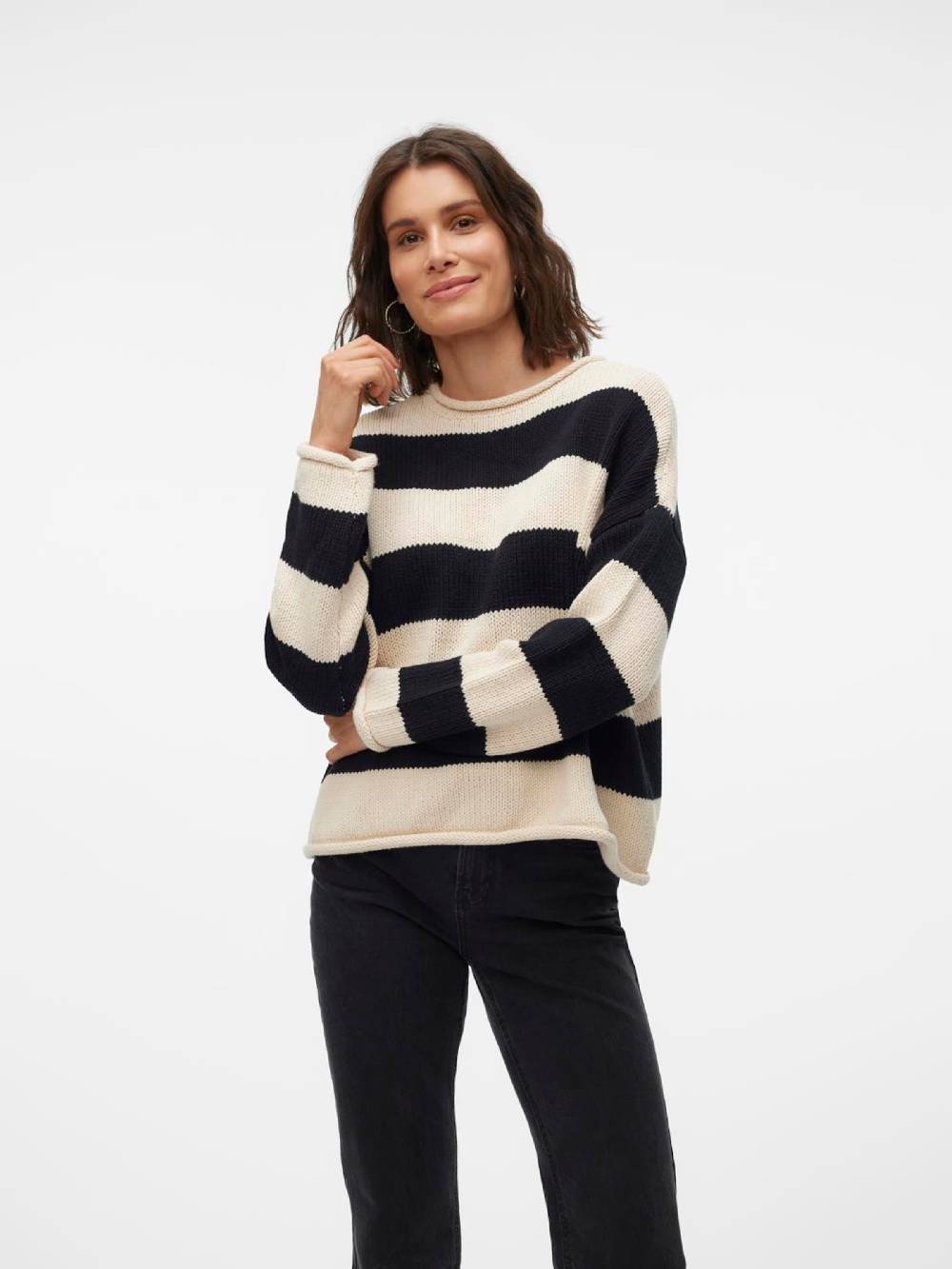 VERO MODA Sweater 'VMLEONORA' in Light Beige Tägliche Deals