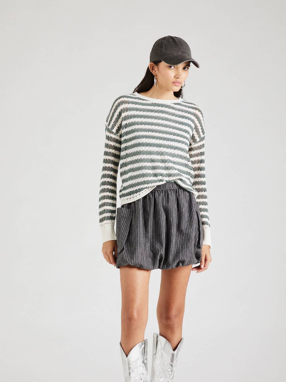 VERO MODA Sweater 'VMSPRING' in Emerald Super Sparpreis