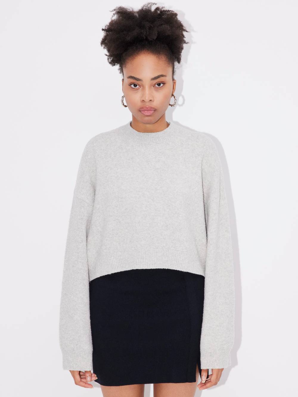 LeGer by Lena Gercke Sweater 'Elwine' in Mottled Grey Begrenzte Freigabe