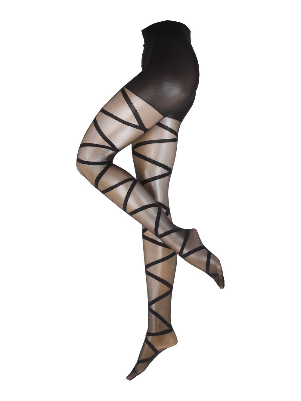 Hunkemöller Fine Tights 'Open Gladiator' in Black Meist gekauft
