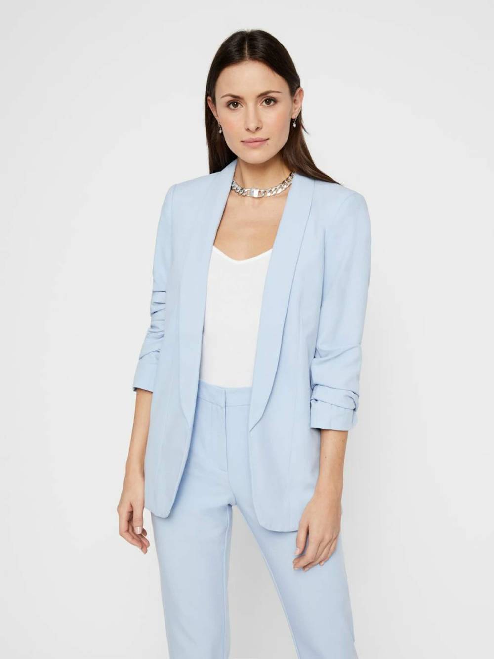 PIECES Blazer 'Bosella' in Blue Nur noch ein Tag übrig