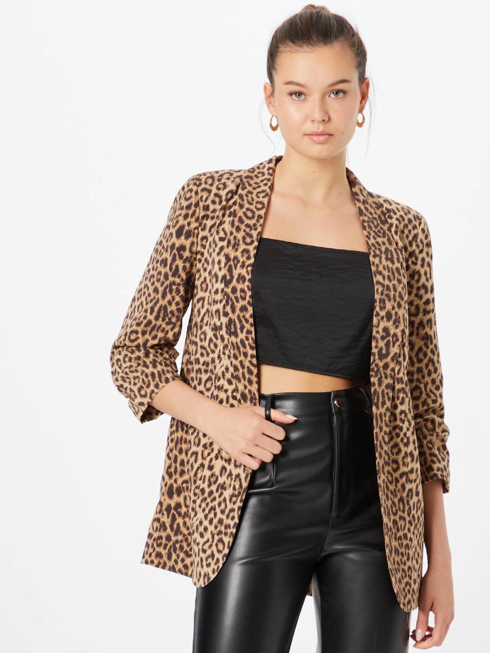 PIECES Blazer 'Bosella' in Beige, Brown Speichern exportieren
