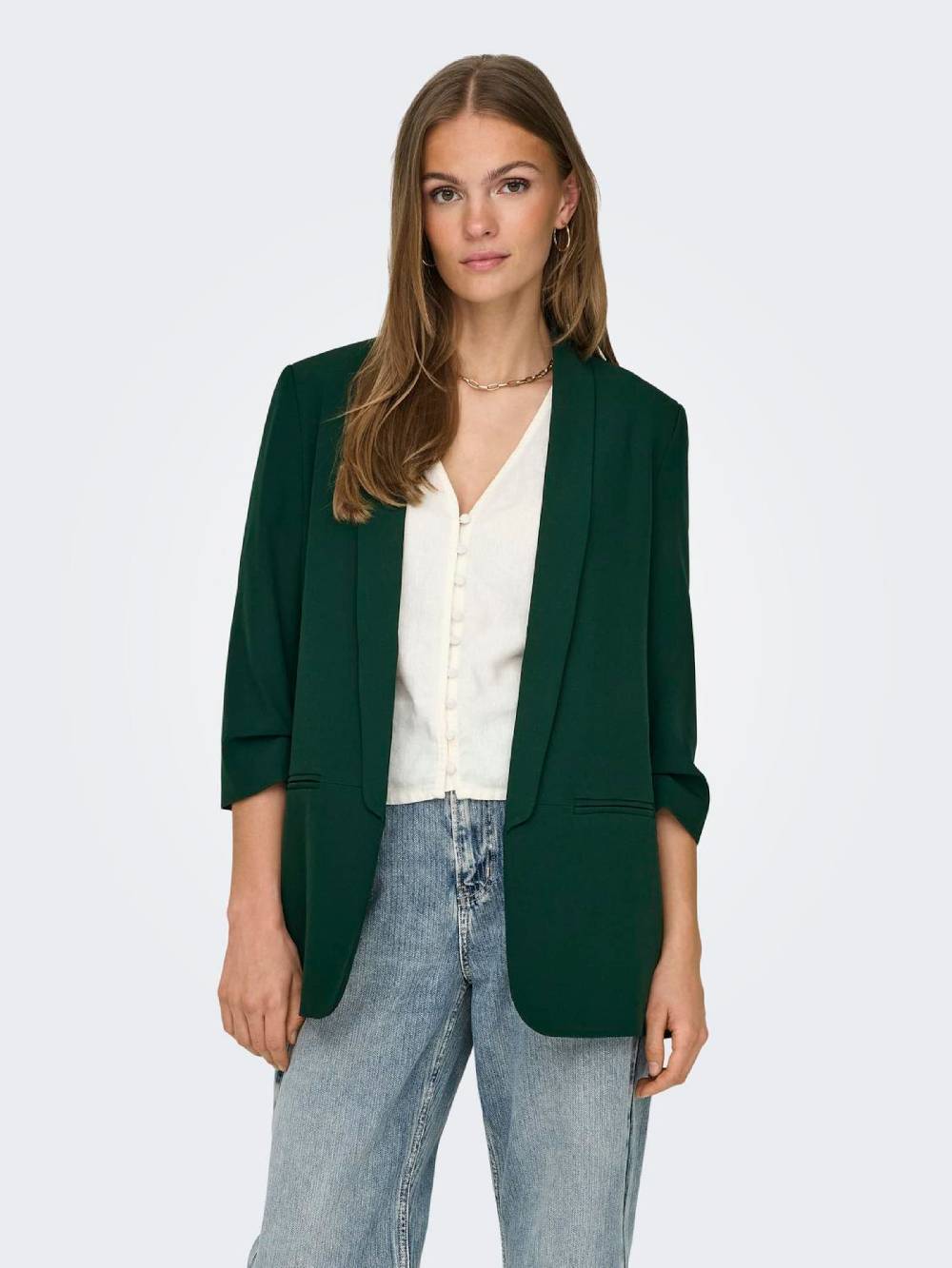ONLY Blazer 'ELLY' in Dark Green 50% Rabatt für begrenzte Zeit