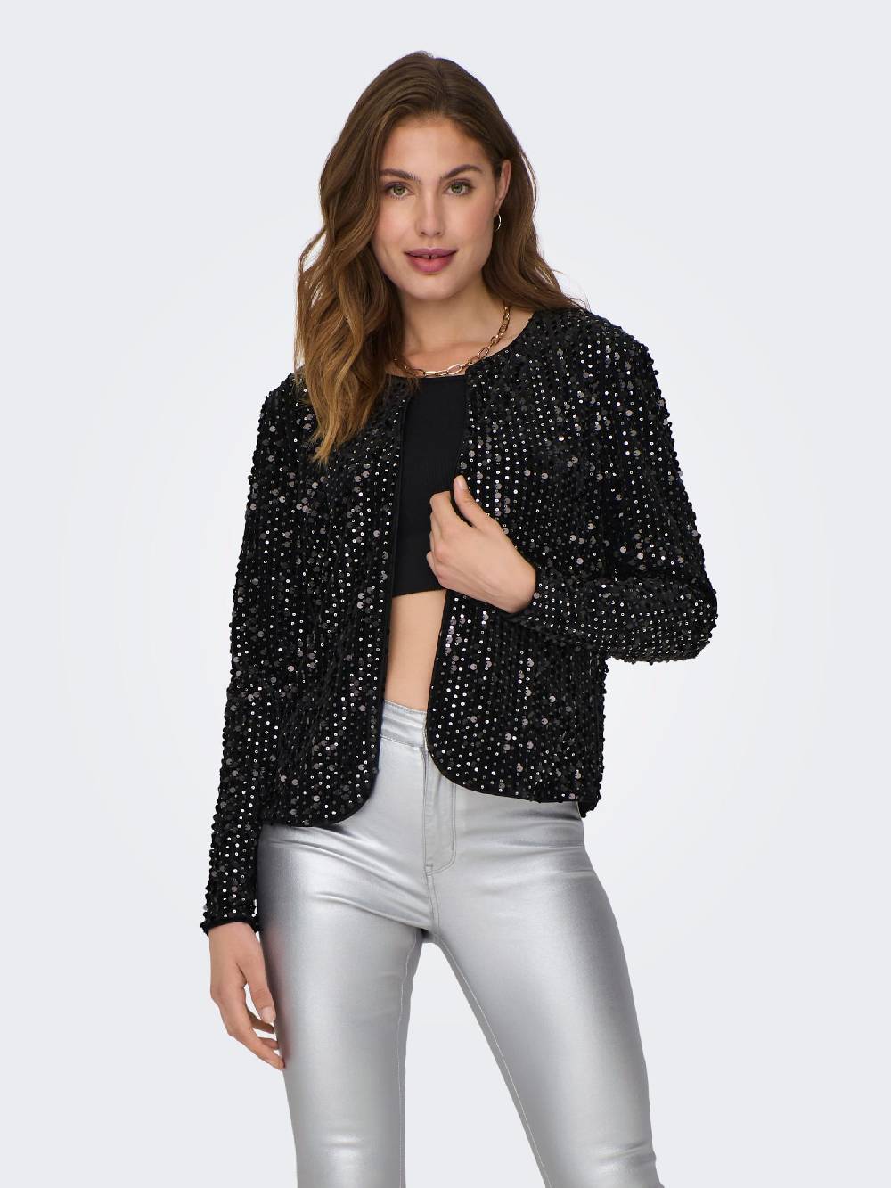 ONLY Blazer 'ONLLUCY' in Black Schlussverkauf