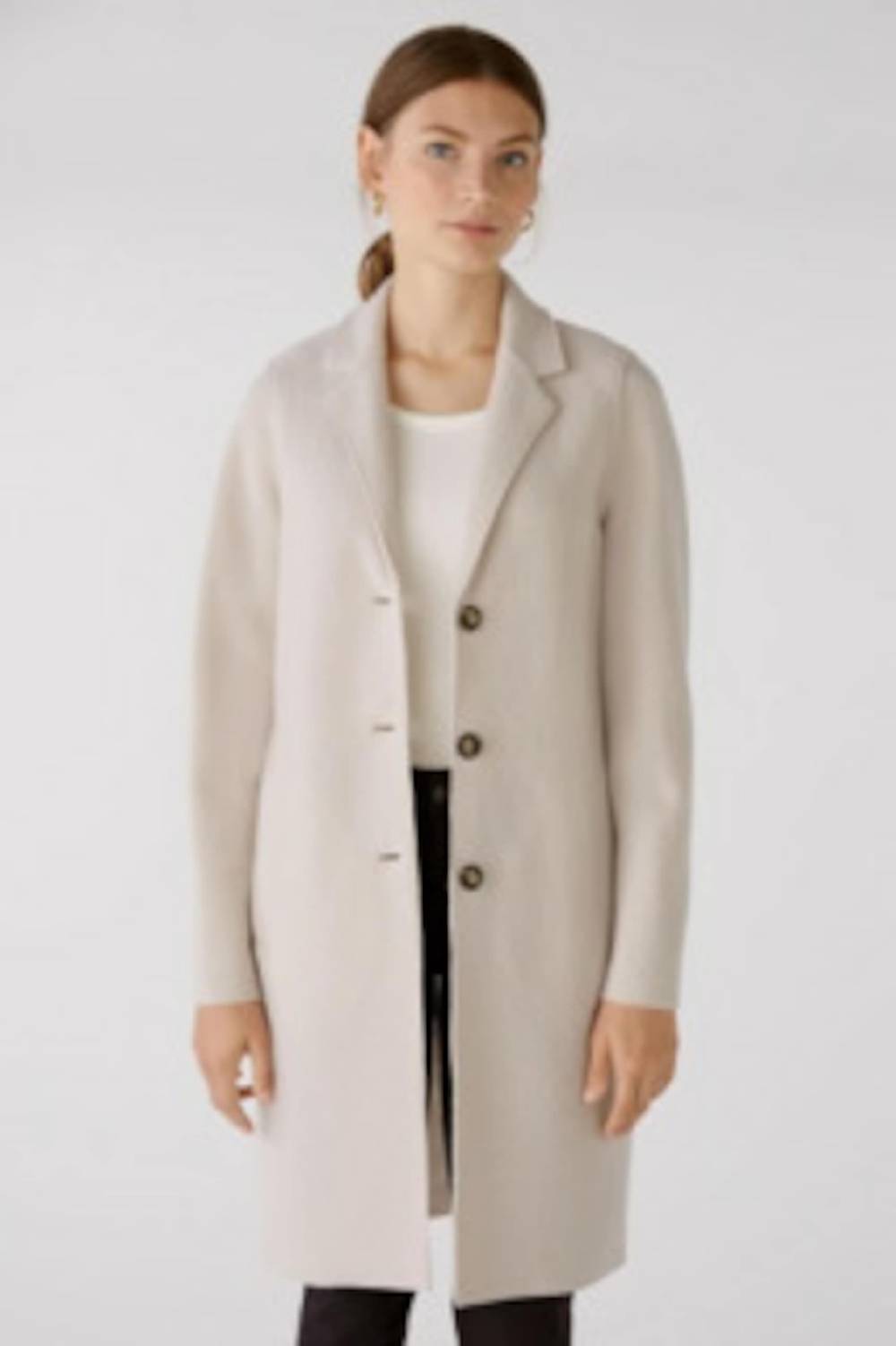 OUI Between-Seasons Coat 'Mayson' in Stone Rabatt