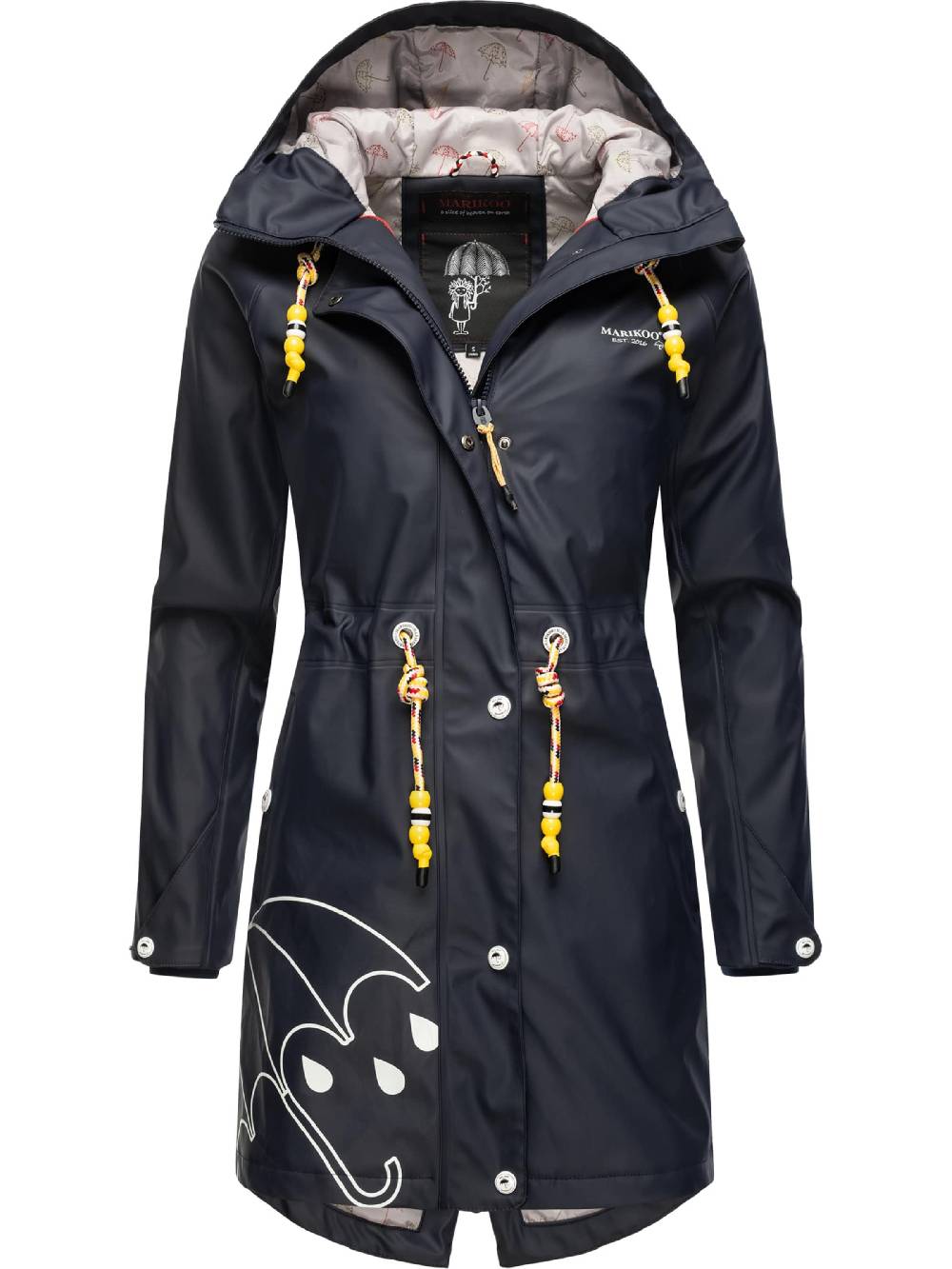 MARIKOO Raincoat in Navy Exklusive Angebote