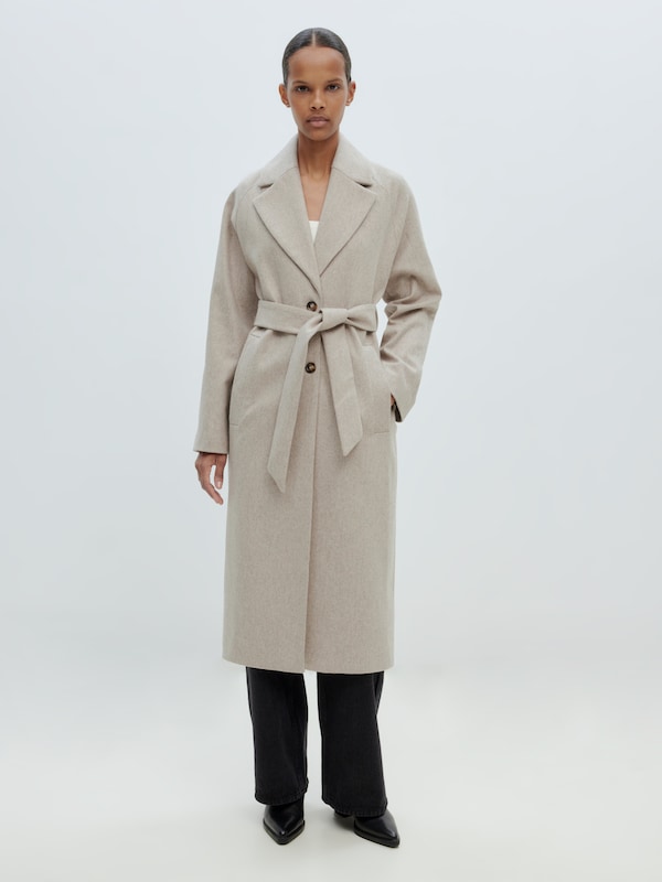 EDITED Between-Seasons Coat 'Cecilia' in Mottled Beige Bestseller