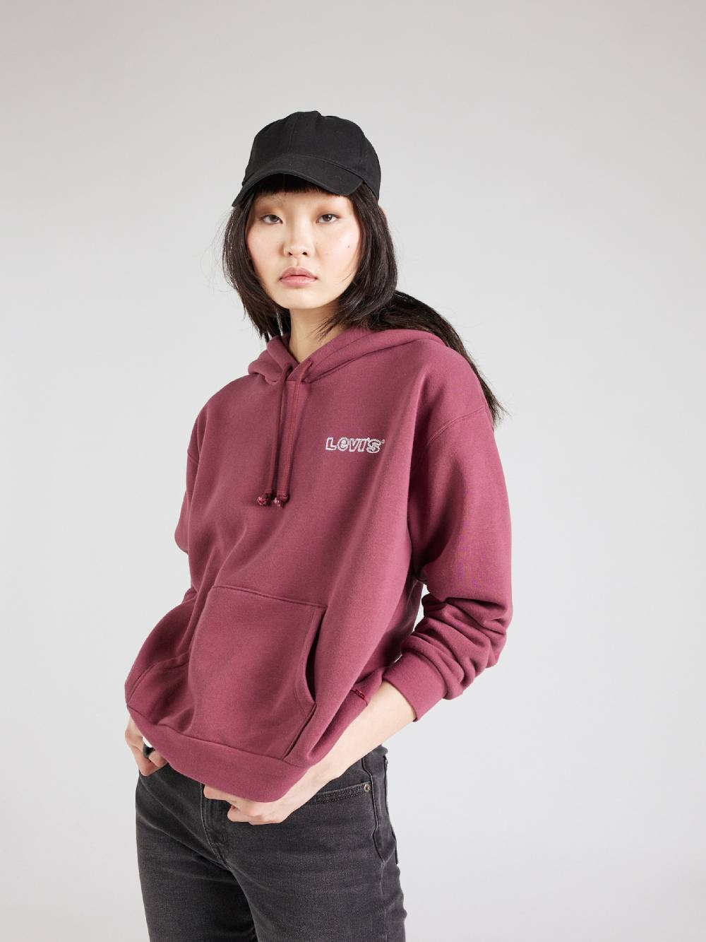 LEVI'S ® Sweatshirt in Burgundy Bis zu 60% Rabatt