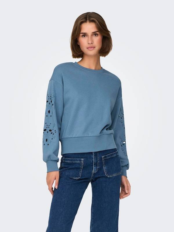 ONLY Sweatshirt 'ONLWinnie' in Blue Discount Store für neue Produkte