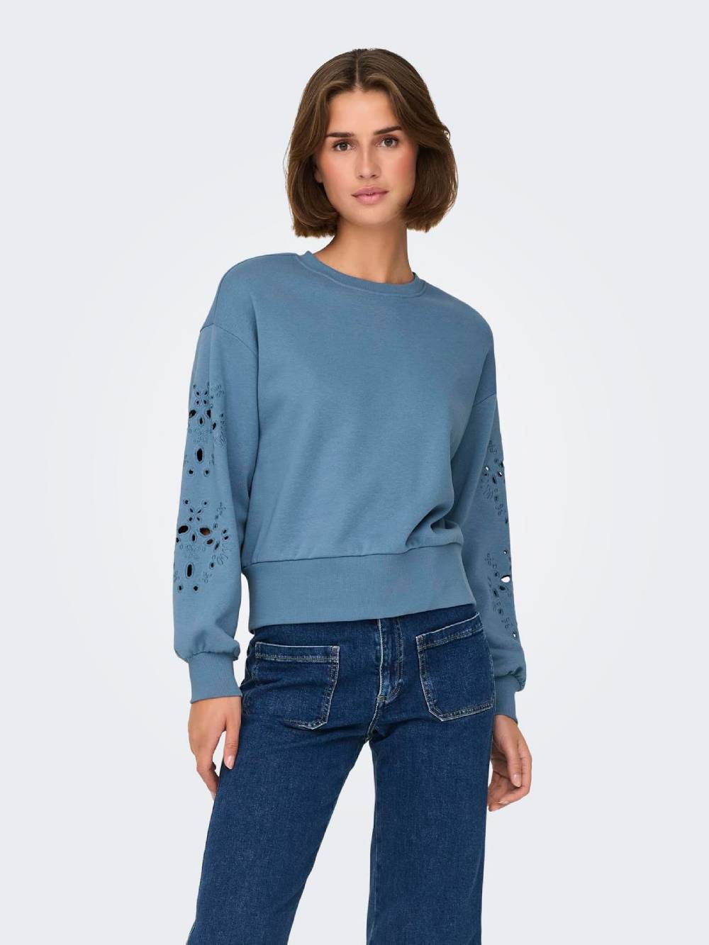 ONLY Sweatshirt 'ONLWinnie' in Blue Discount Store für neue Produkte