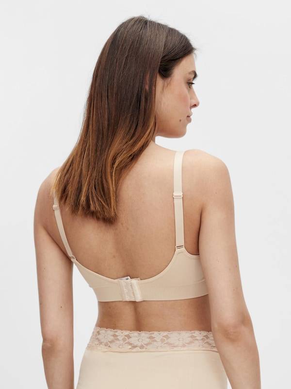 MAMALICIOUS Nursing Bra 'Ilja' in Light Beige, Black Fabrikladen