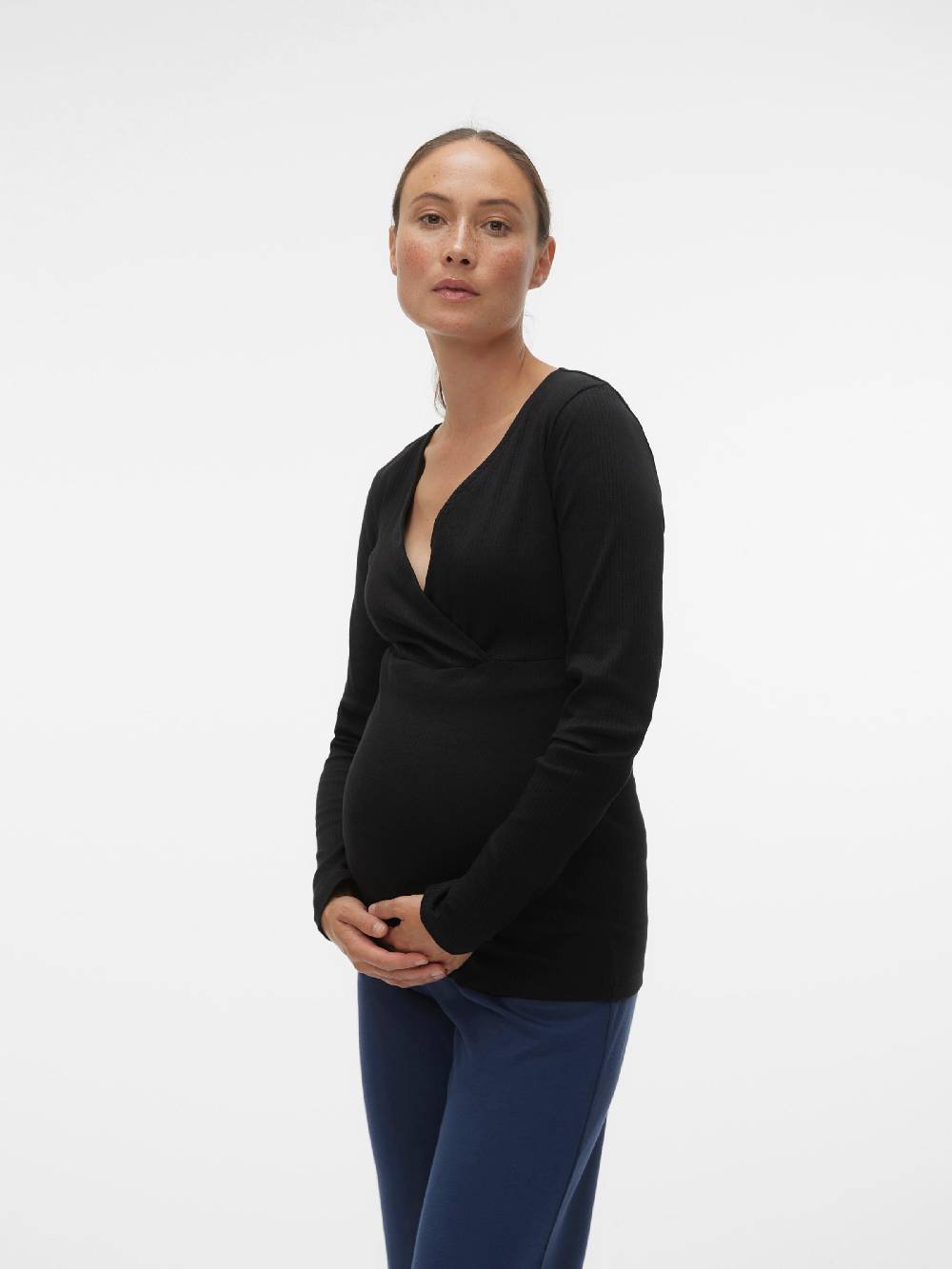 Vero Moda Maternity Shirt 'LAVENDER' in Black Outlet
