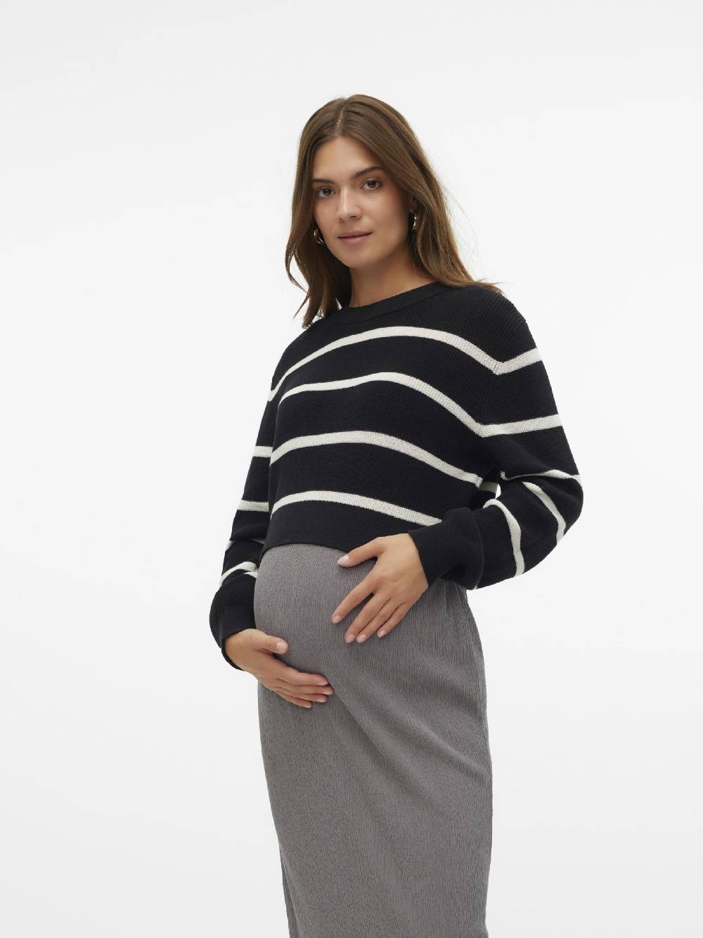 MAMALICIOUS Sweater 'MLPAMELA' in Black Angebote