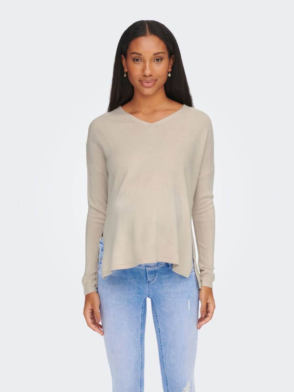 Only Maternity Sweater 'OLMAMALIA' in Beige Hotsell