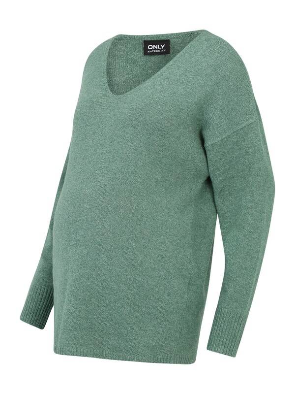 Only Maternity Sweater 'OLMRICA' in Jade Großer Ausverkauf