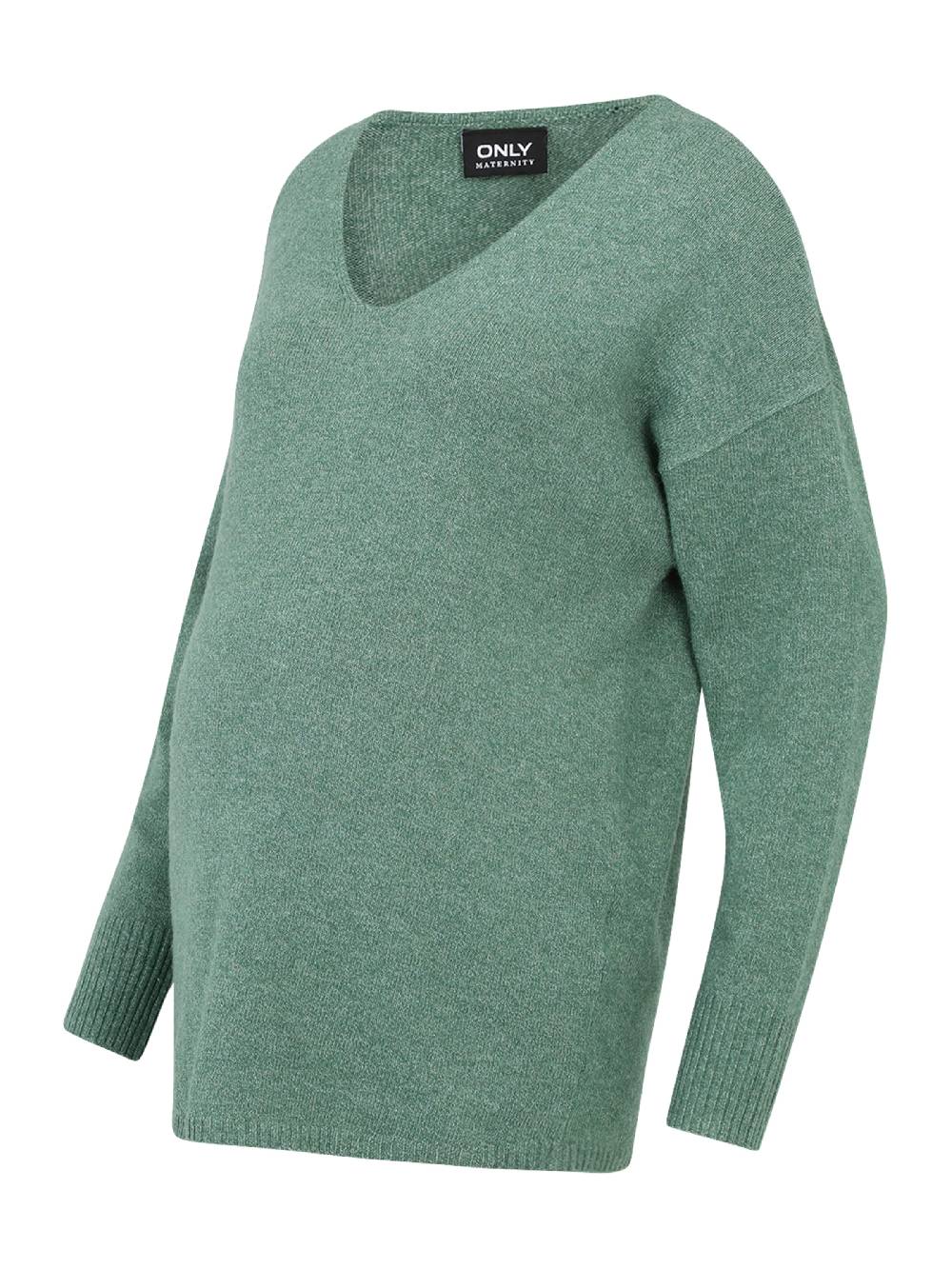 Only Maternity Sweater 'OLMRICA' in Jade Großer Ausverkauf