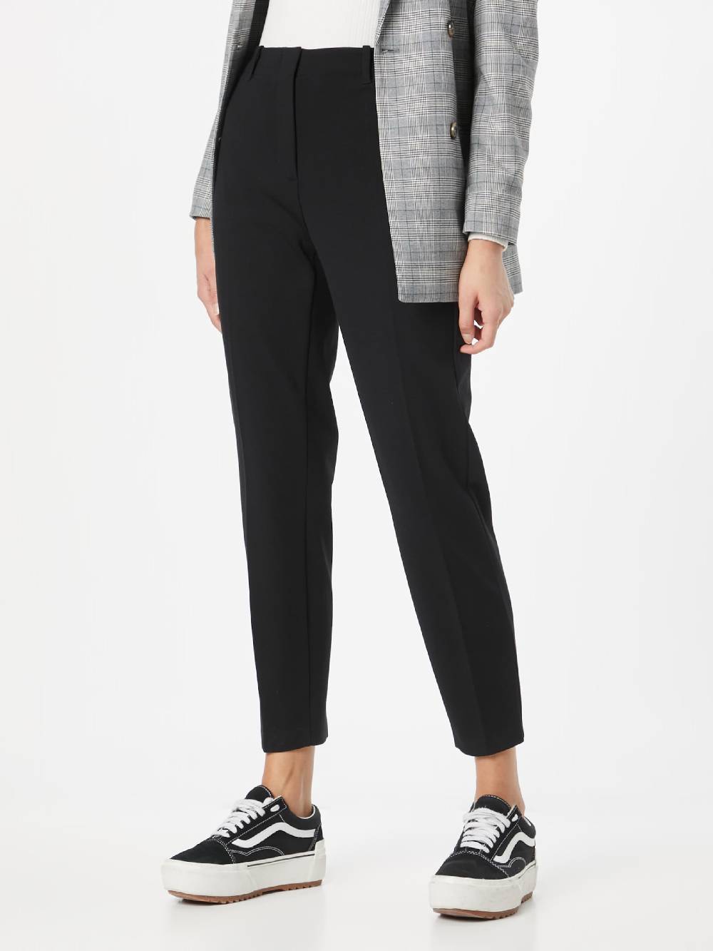 TAIFUN Slim fit Pleated Pants in Black Cyber Monday