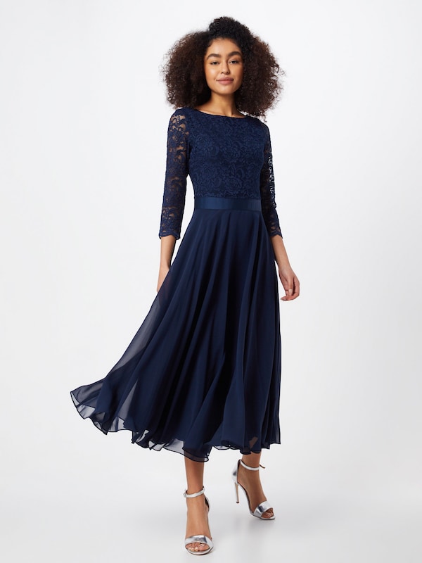 SWING Evening Dress in Marine Blue Valentinstagsangebot