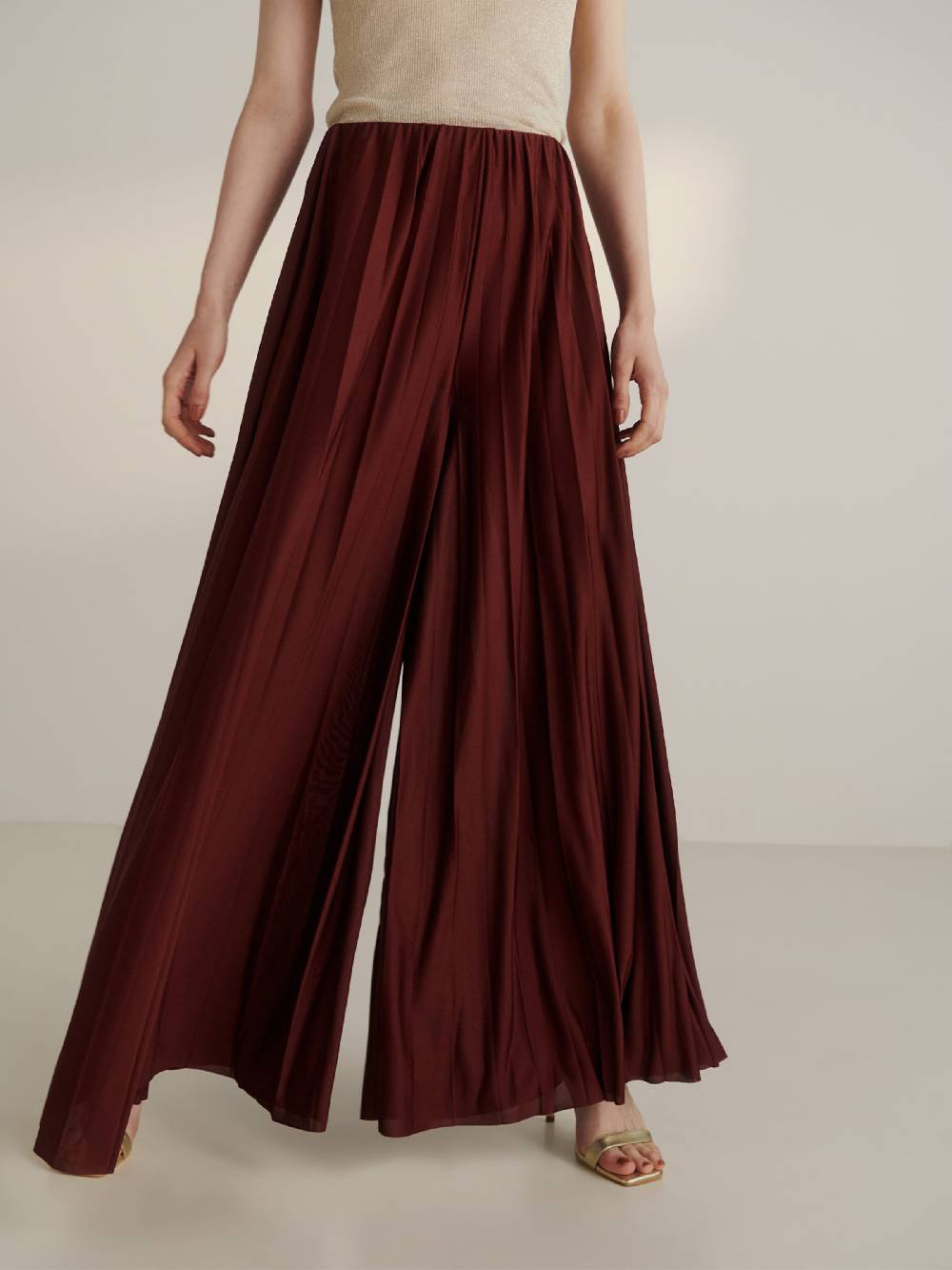 Guido Maria Kretschmer Women Wide leg Pants 'Samantha' in Bordeaux Neueste Mode
