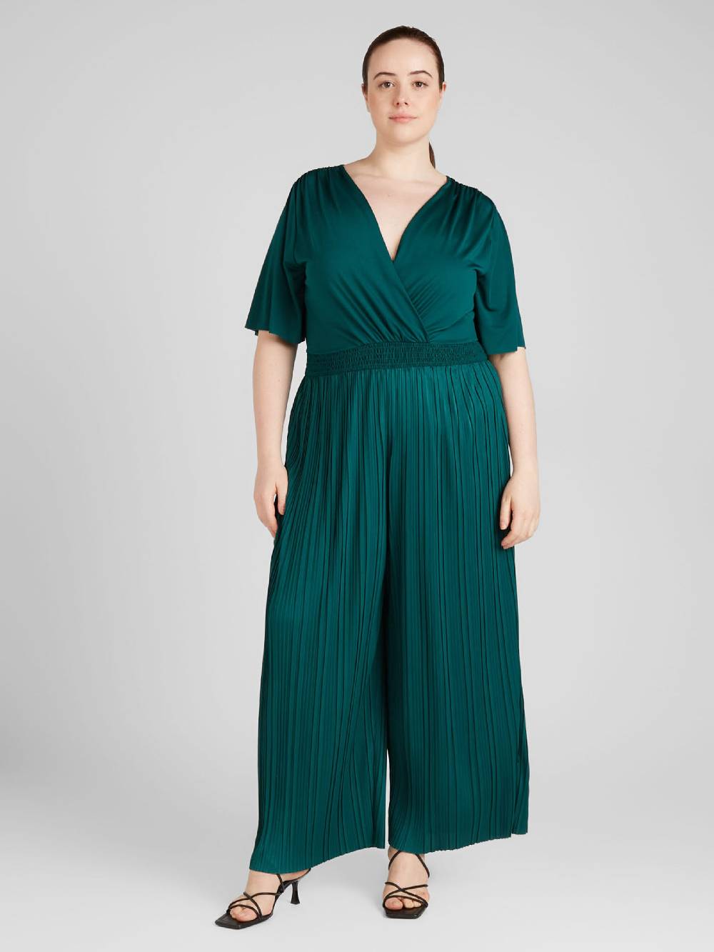 ABOUT YOU Curvy Jumpsuit in Dark Green Wochenangebot