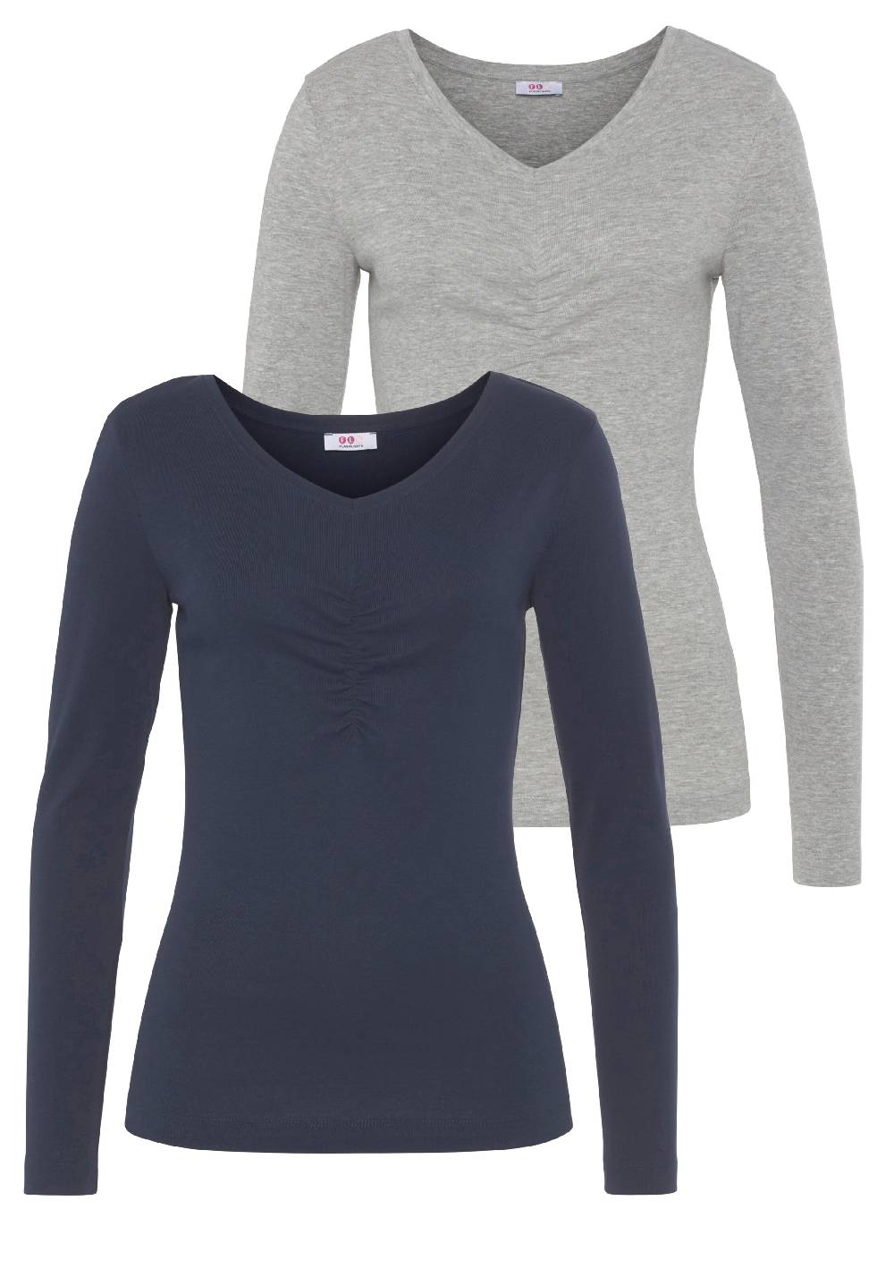 FLASHLIGHTS Shirt in Mottled Grey Nur für heute