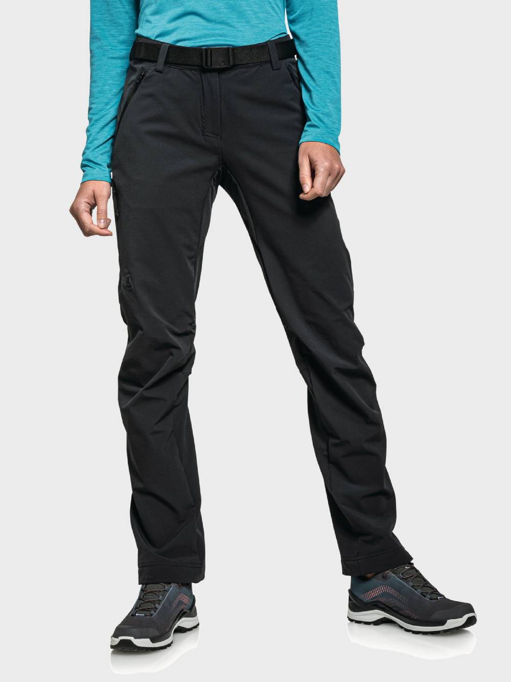 Schöffel Regular Outdoor Pants 'Taibun' in Black Online Shopping