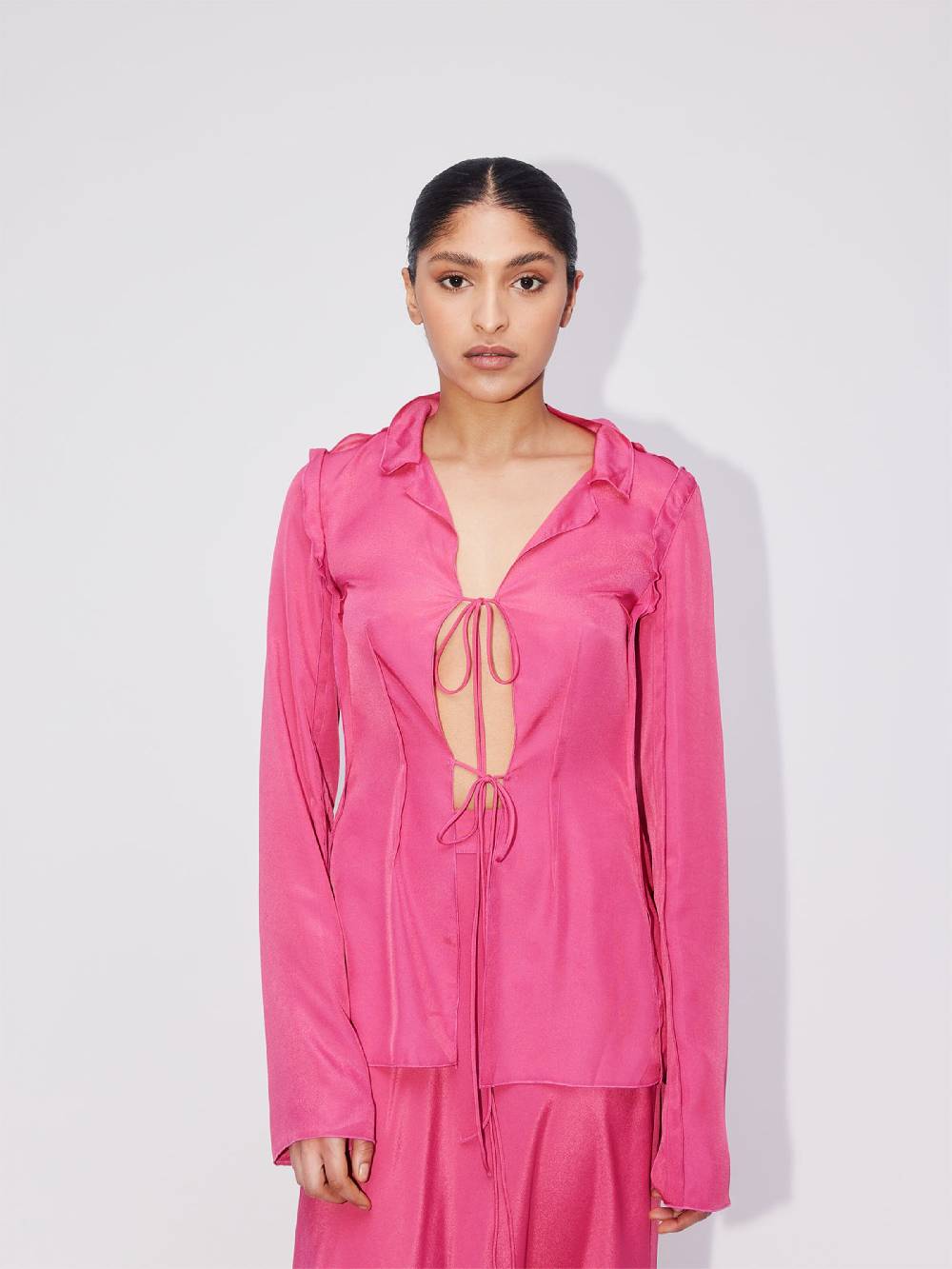 ABOUT YOU REBIRTH STUDIOS Blouse 'SUNSET' in Pink Zeitbegrenzte Promotion