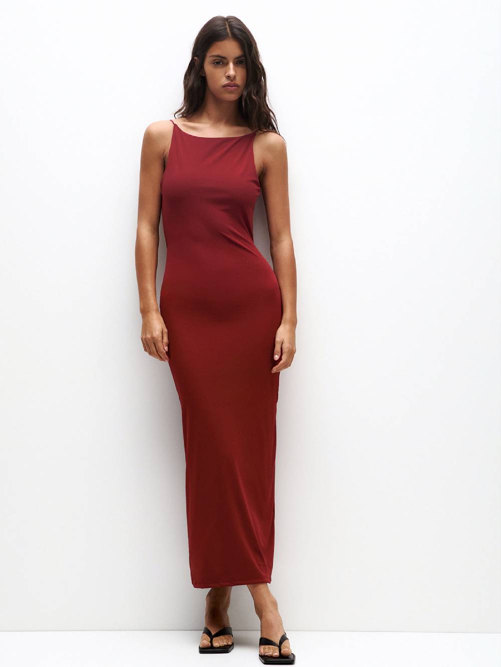 Pull&Bear Summer Dress in Carmine Red 2025