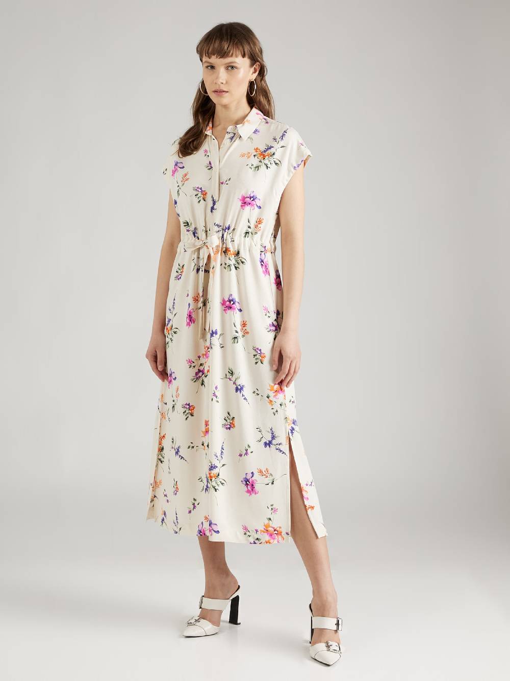 Y.A.S Shirt Dress 'Asina' in Beige Outlet
