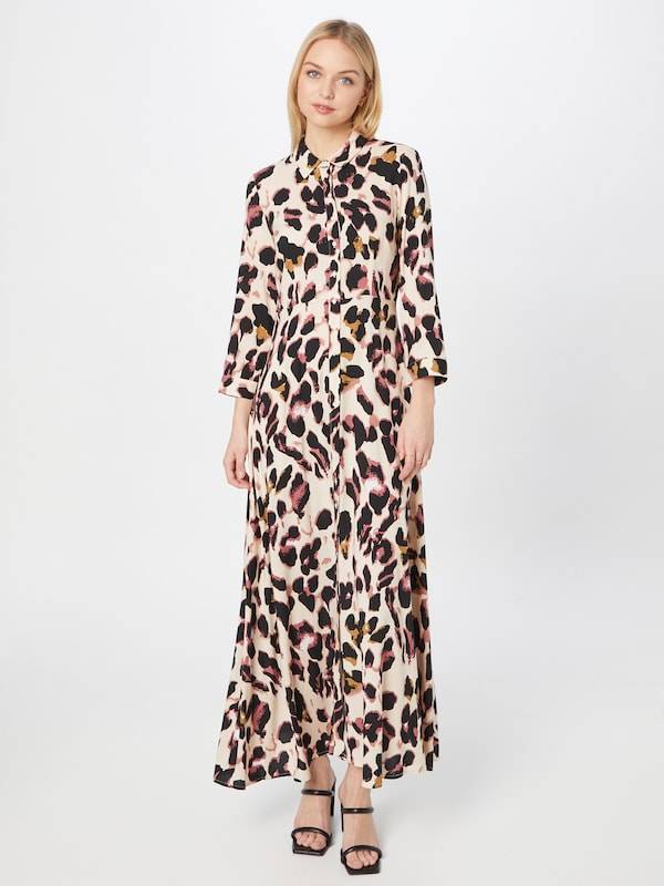 Y.A.S Shirt Dress 'YASSAVANNA' in Beige Fabrikverkauf