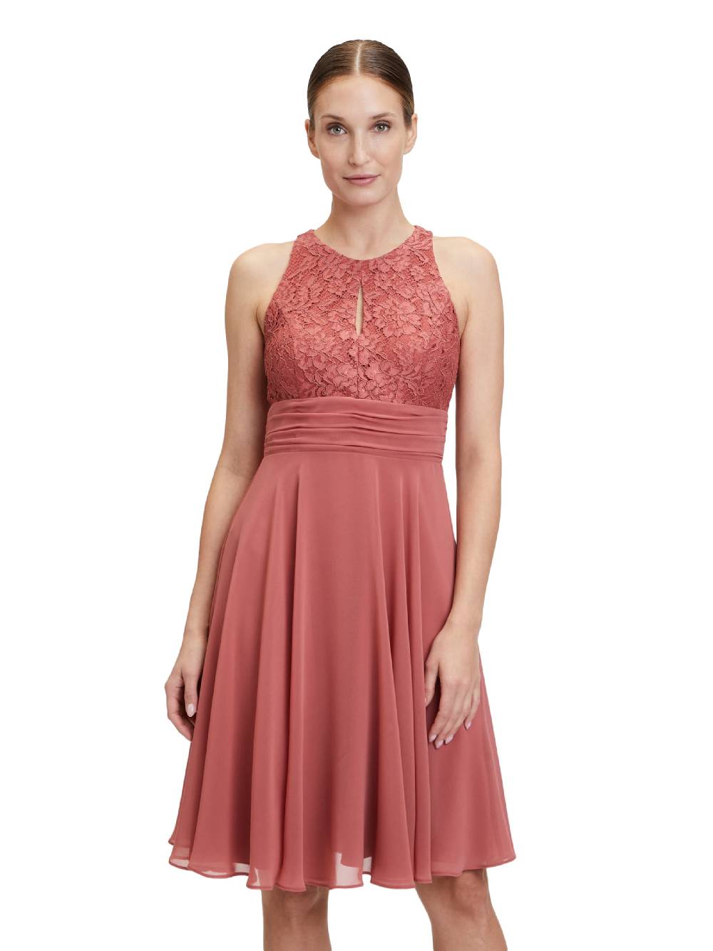 Vera Mont Cocktail Dress in Rusty Red Großer Ausverkauf