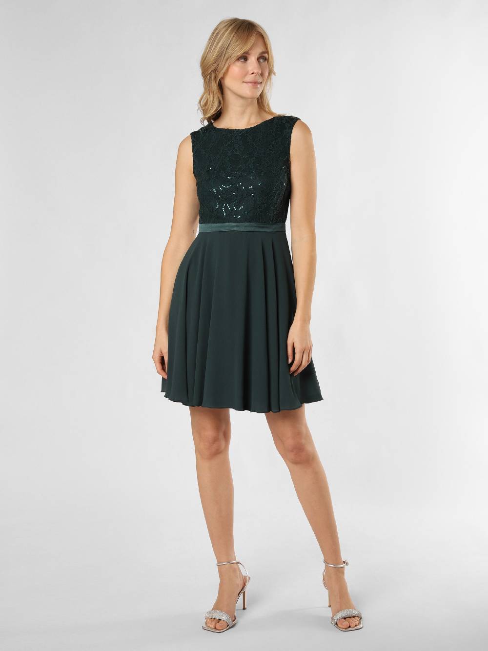 Marie Lund Cocktail Dress in Fir Weihnachtsangebot