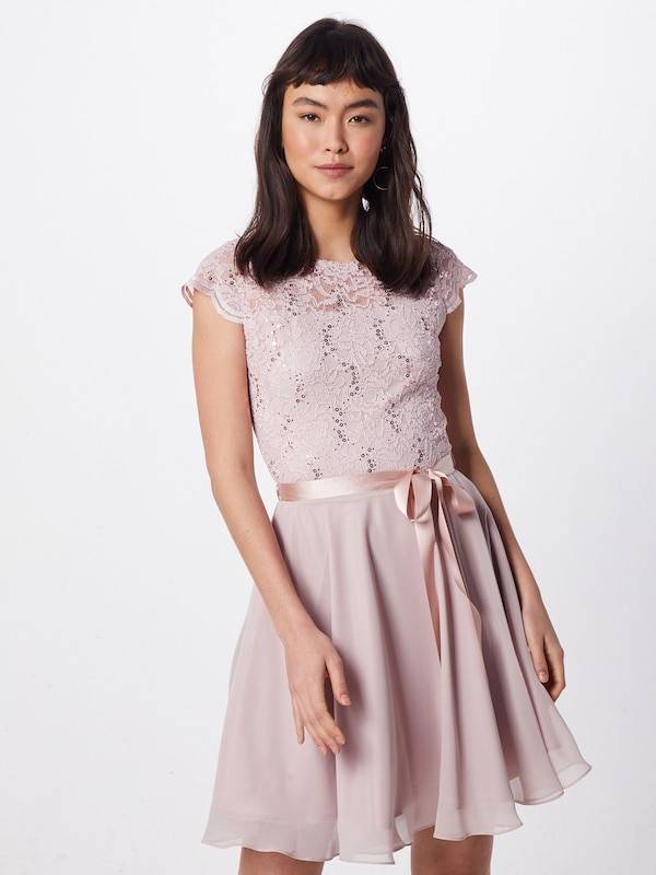 SWING Cocktail Dress in Powder, Dusky Pink Top Angebot