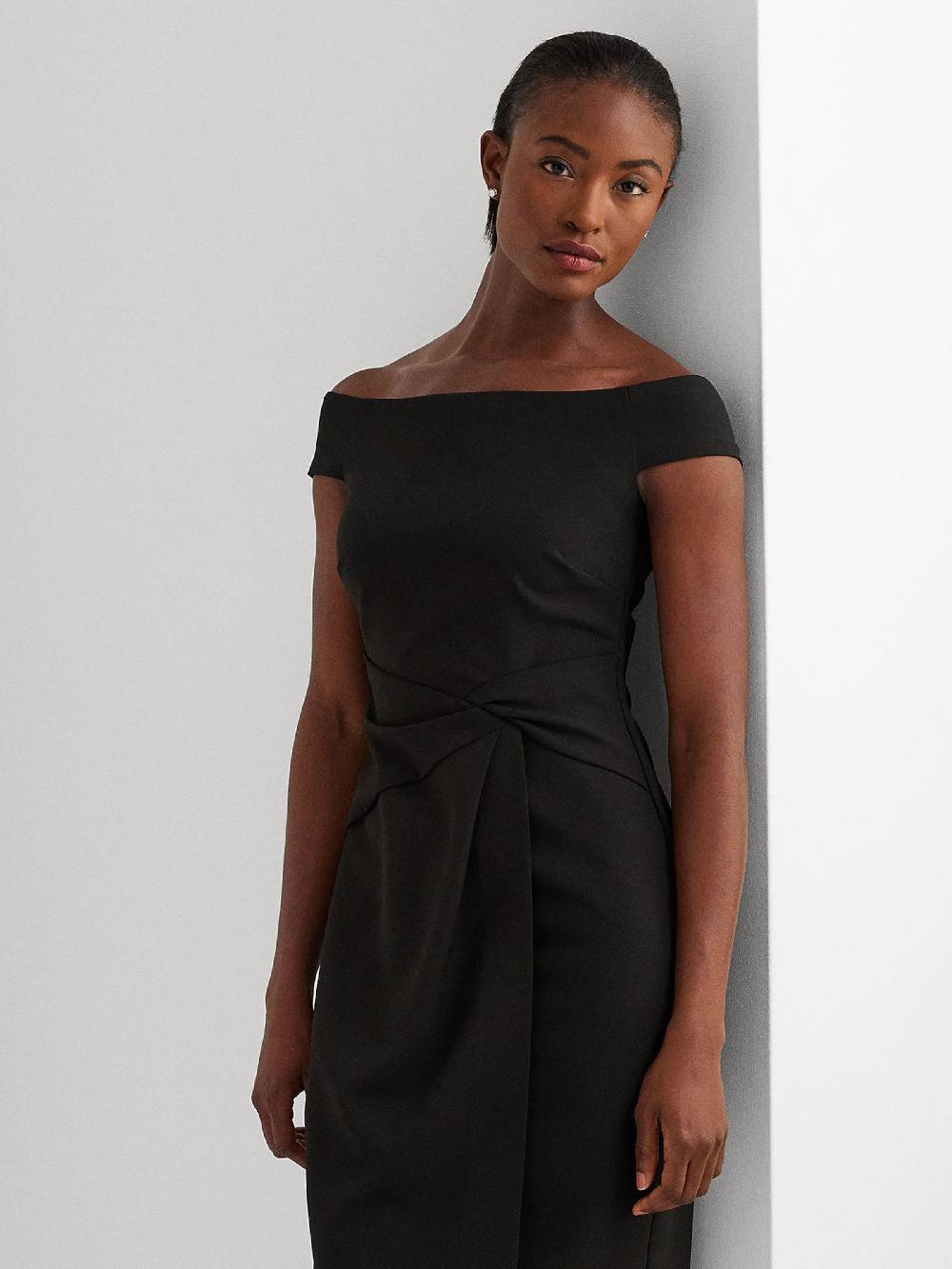 Lauren Ralph Lauren Cocktail Dress in Muddy Colored Neueste Mode