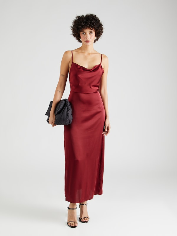 VILA Evening Dress 'VIRavenna' in Wine Red Bestseller