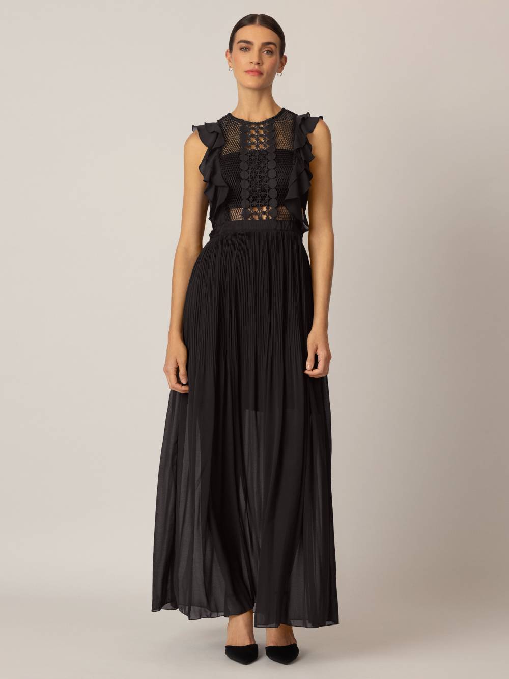 APART Evening Dress in Black Sonderangebot der Fabrik