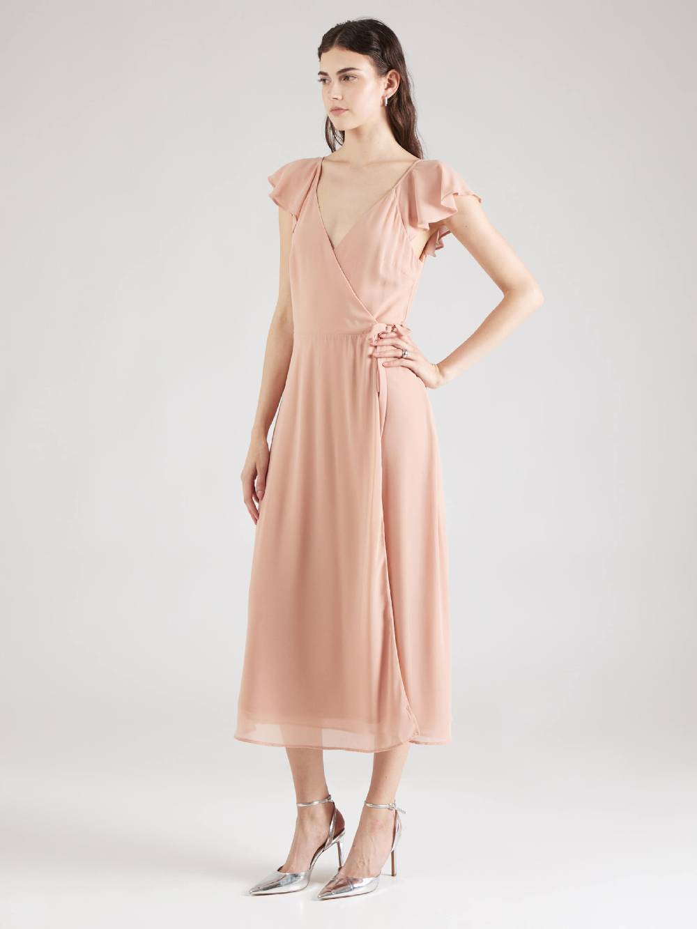 VILA Dress 'Bonan' in Dusky Pink Auslauf