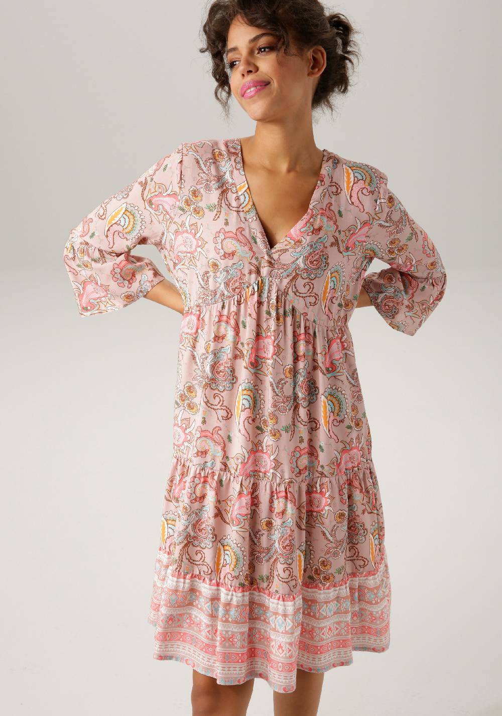 Aniston CASUAL Dress 'Aniston' in Dusky Pink Saisonschlussverkauf