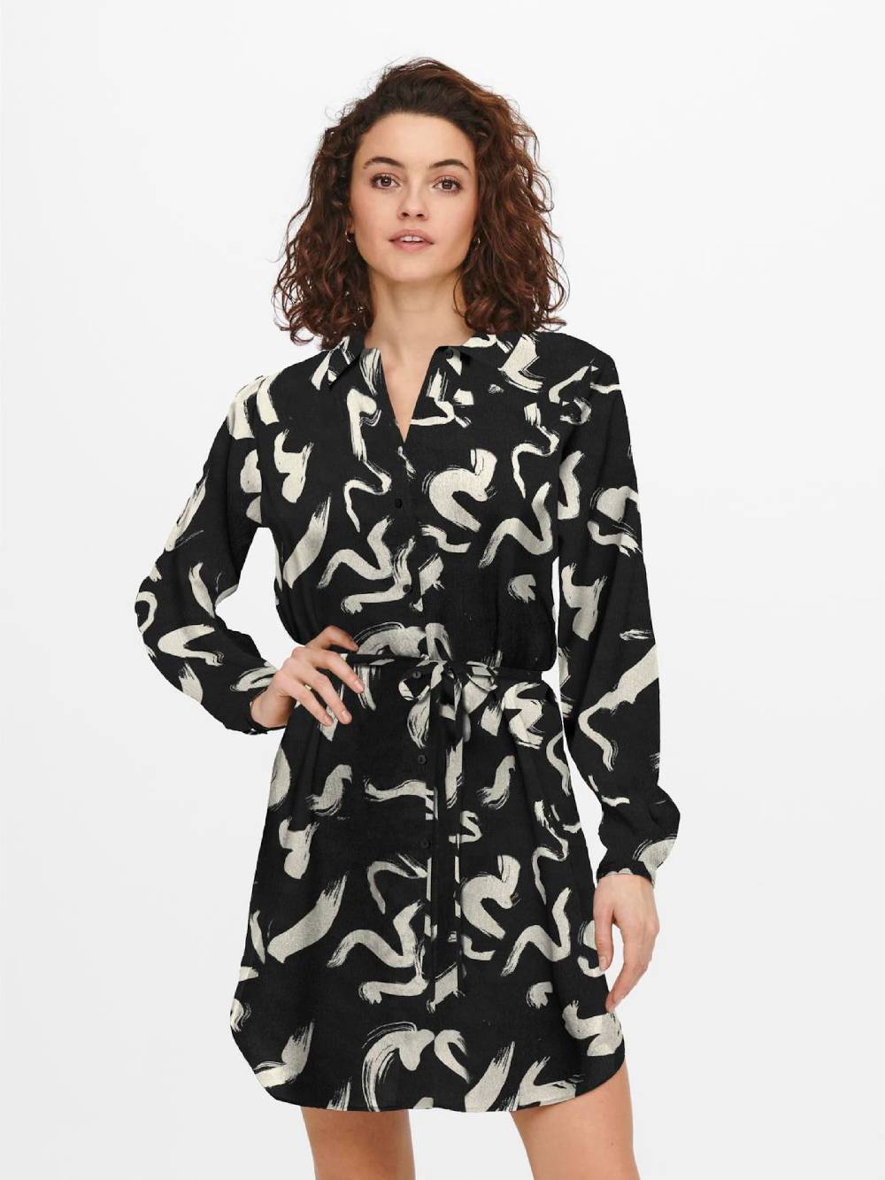 ONLY Shirt Dress 'ONLNOVA' in Black Online Outlet