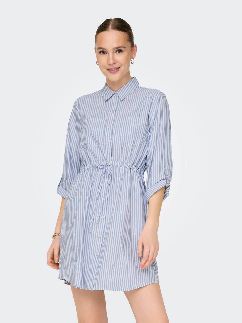 ONLY Shirt Dress 'SARAH' in White VIP-Rabatte