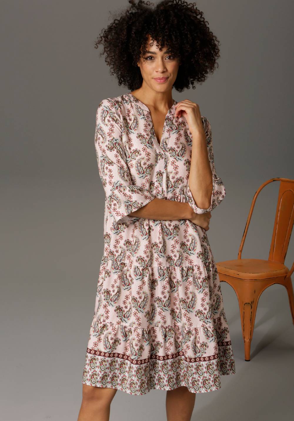 Aniston CASUAL Shirt Dress in Mixed Colors Kostenlose Rückgabe