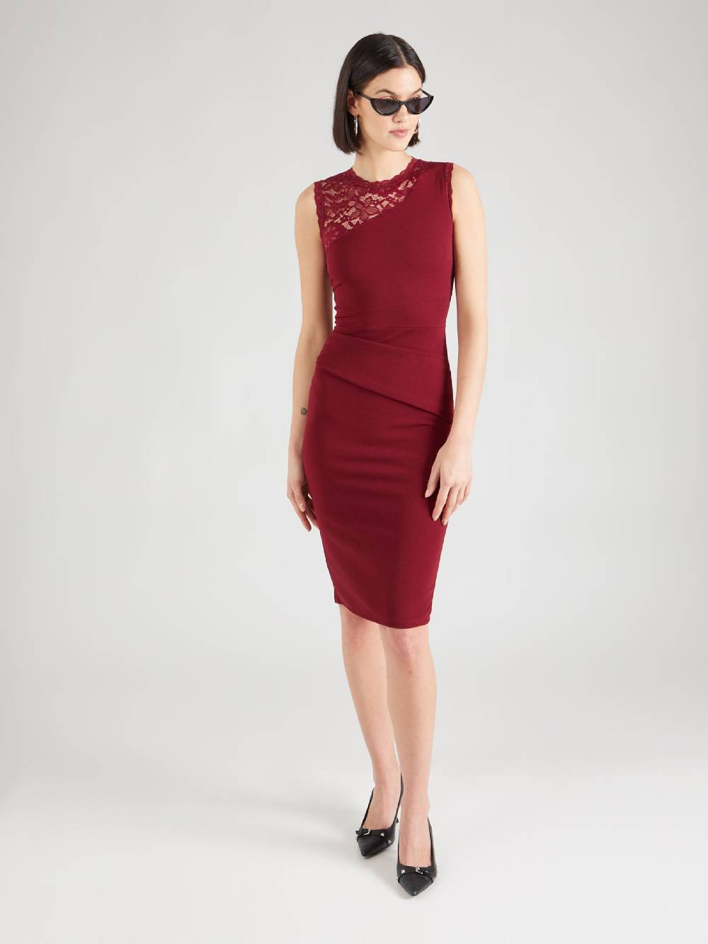 WAL G. Sheath Dress 'FRANK' in Wine Red Letzte 2 Tage