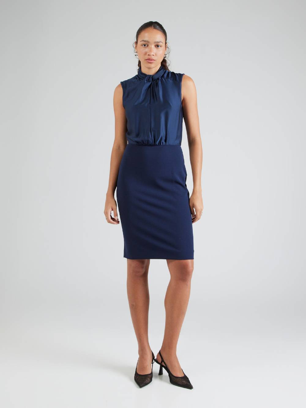 SWING Sheath Dress in Marine Blue Bis zu 50% Rabatt