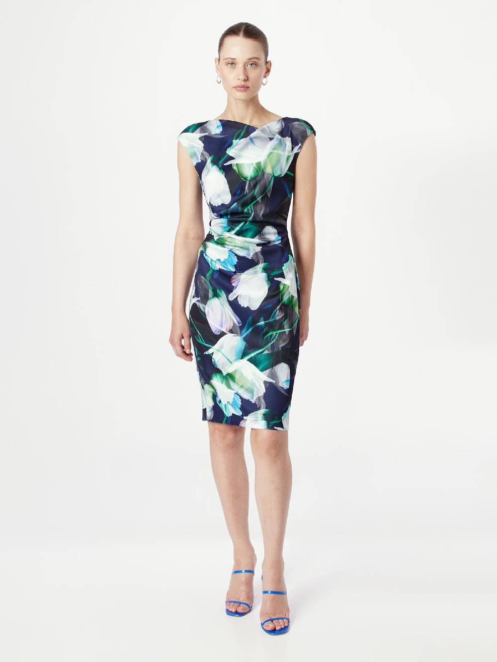 SWING Sheath Dress in Marine Blue 50% Rabatt mit kostenlosem Versand