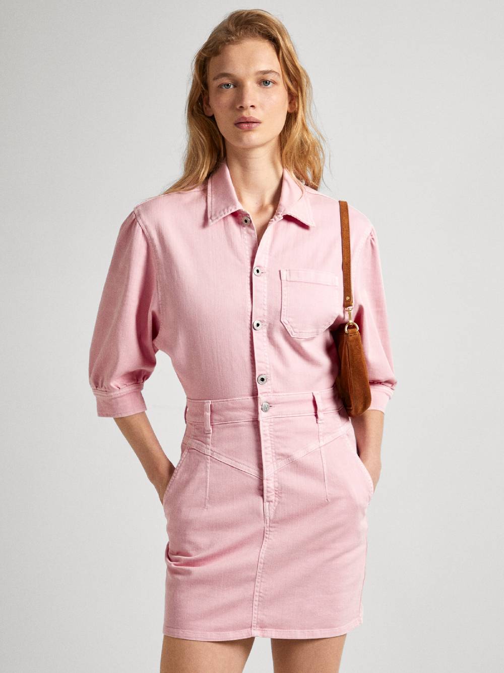 Pepe Jeans Shirt Dress 'Gracie' in Pink im Angebot