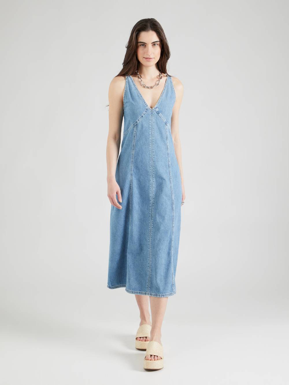 LTB Dress 'SEDONA' in Blue Denim Online Shopping