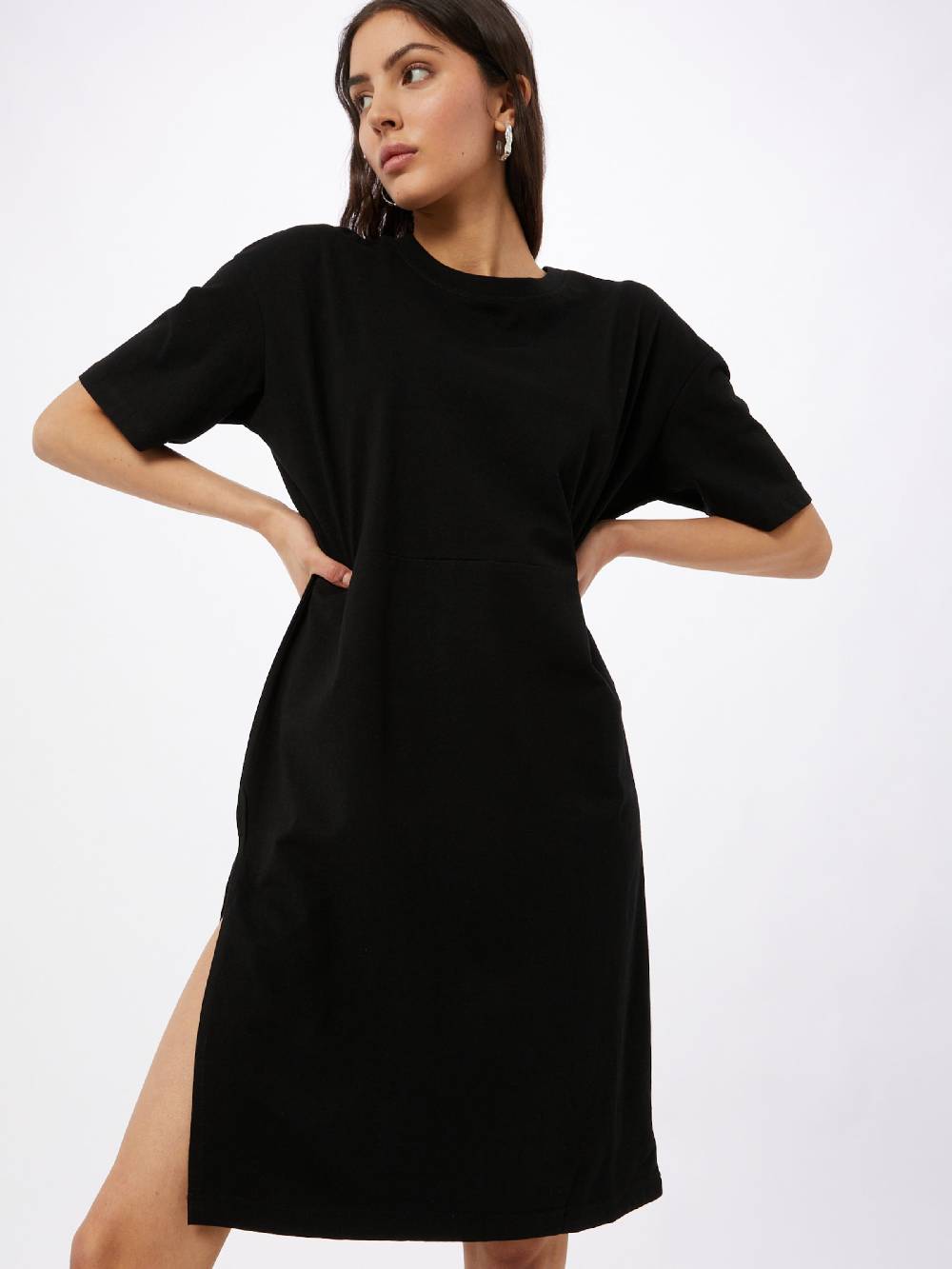 Urban Classics Dress in Black Große Rabatte