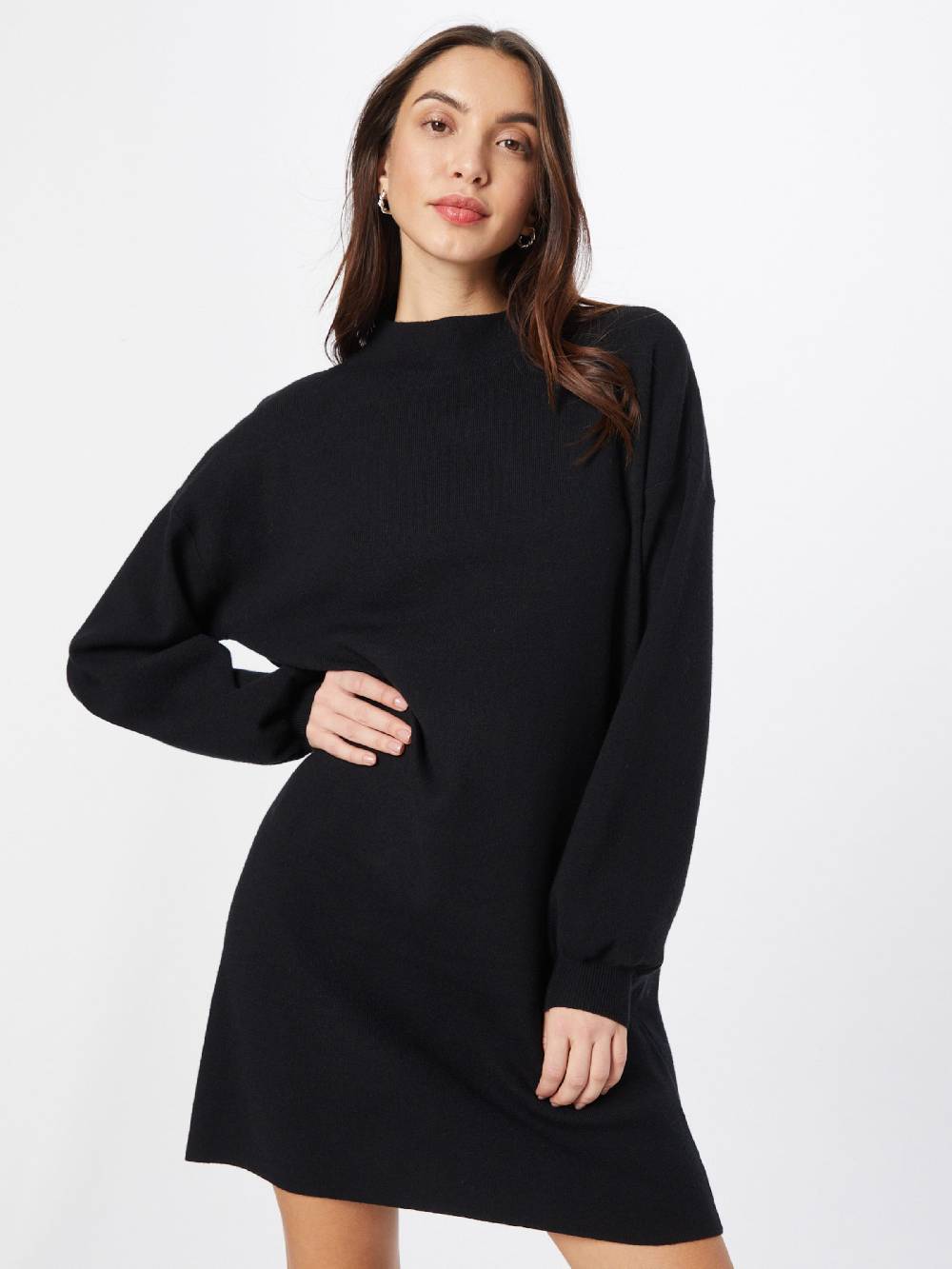 VERO MODA Knitted dress 'Nancy' in Black Sonderangebote